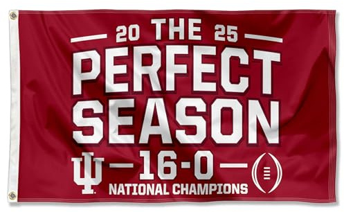 IU Hoosiers 2025 National Champions Perfect Season 3x5 College Flag
