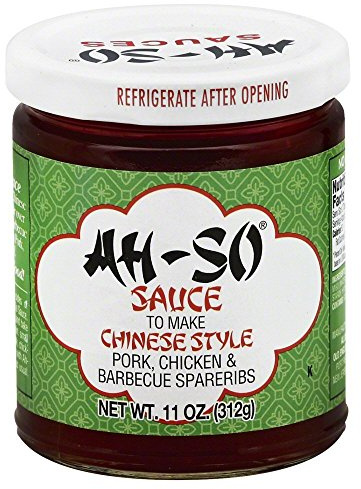 Ah-So Chinese Rib Sauce – 4 Pack (4 × 11 oz Jars) | Sweet & Tangy Chinese-Style Spare Rib Marinade & Glaze for Pork, Chicken & Wings; Classic Takeout BBQ Flavor.