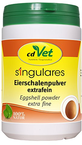 cdVet Singulière Poudre de Coquille d'oeuf Extra Fine 1kg - Complément Alimentaire pour Chiens et Chats grâce au Calcium et aux minéraux