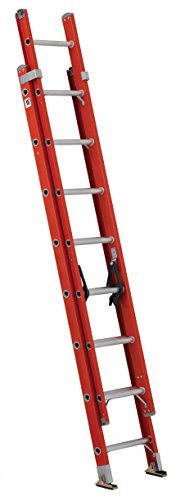 Louisville Ladder 16-foot Fiberglass Extension Ladder, 300-Pound Load Capacity, Type IA, FE3216