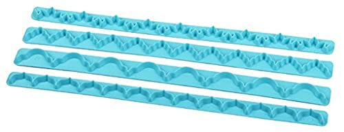 Zenker 44971 Fondant-Dekorierstab, Kunststoff, Mehrfarbig, 25.5 x 1.3 x 0,8 cm, 4-Einheiten