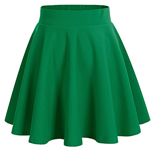 bridesmay Minikjol för dam, sommar, kort skaterkjol, skolflicka, animekjol, Grön, XL