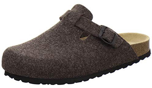 AFS Pantofole da Uomo Chiuse in Feltro, comode, Calde Scarpe Invernali, Made in Germany, 36900 (43 EU, Marrone)