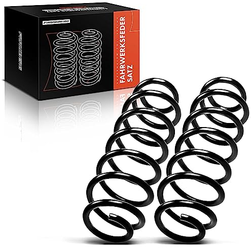 Frankberg 2x Federn Fahrwerksfeder Hinterachse Kompatibel mit A1 2010-2018 A1 Sportback 2011-2018 Polo 2009-Heute Replace# 6Q0511115CD