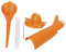 Ymiko Embudo de Aceite para Motocicleta, Kit de Embudo de Filtro de Aceite sin Goteo para Motocicleta, Kit de Cambio de Aceite, Embudo extralargo, Apto para repostaje de Aceite de Motor(Naranja)