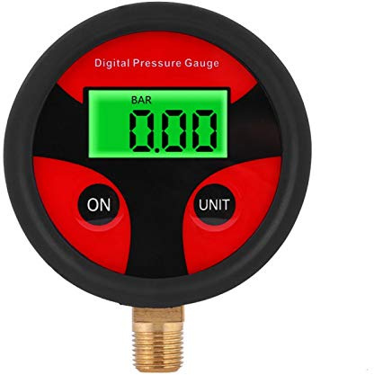 Tyenaza Manómetro Digital de Presión de Neumáticos de 0 a 200 PSI, con LCD Digital, Alta Precisión, Pantalla Nítida, Fácil de Leer y Portátil, para Coche, Camión, Motocicleta(70 x 58 x 22 mm)