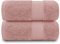 GC GAVENO CAVAILIA Extra großes Badetuch, 2-teilig, 700 g/m², Hotelqualität, ägyptische Baumwolle, extra große Handtücher, 100 x 180 cm, extra weiches Badetuch – Blush Pink