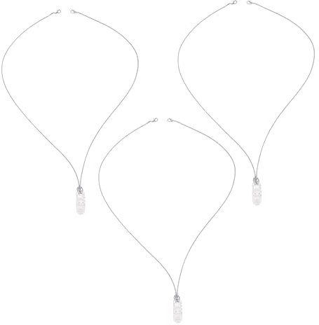 Gogogmee 3pezzi Clip Per Apparecchi Acustici in Abs e Nylon Cordino Anti- Per Apparecchi Acustici Supporto Fissaggio Leggero e Durevole Per Quotidiano