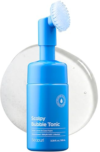 Seapuri Tónico anticaspa Scalpy Bubble Tonic | para hombres y mujeres | Itchy Scalp with salicylic acid, mentol, dexpantenol | Non-Greasy, Lightweight for Hair loss & Thinning