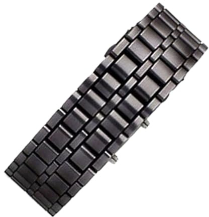 Relojes LED para hombre | Reloj de pulsera, creativo para hombre, electrónico, digital, moderno, clásico, impermeable, pulsera para correr, negro, B: Blue light, Unisex