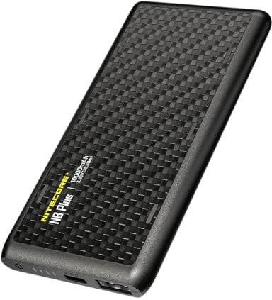 NiteCore NC-NBPLUS Powerbank,10000 mAh,Quick Charge, Power Delivery,Li-Ion,Svart