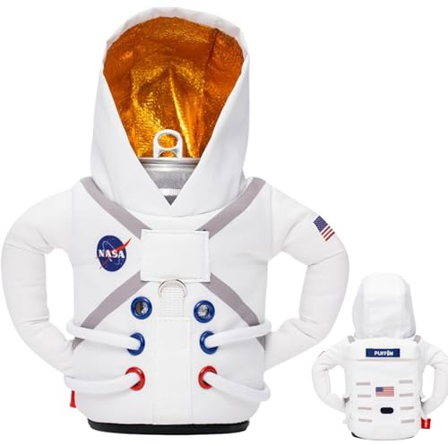 Puffin - The Space Suit Jacket - Insulated 12 oz and16 oz Can Cooler I Beer Bottle & Soda Can Insulator, Keep Drinks and Beverages Cold (White 2025)