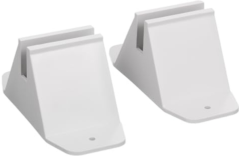 Angoily 6 Piezas Base para Vallas de Jardín de Plástico de Soporte Estable y Duradero para Fijar Vallas Césped y Exteriores Accesorio Práctico para Jardín y Terraza