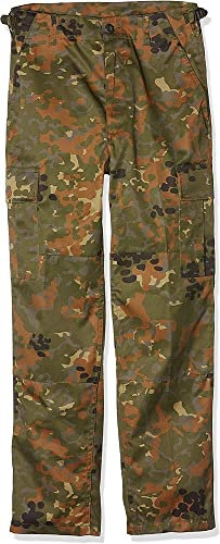 Mil-Tec Unisex Kinder Us Bdu Hose, Flecktarn, 128 EU