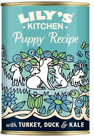 Lily's Kitchen Natürliches Nassfutter für Welpenfutter Hunde Dose - Hundefutter Getreidefreies Rezept (6 x 400g dosen)