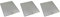 Ufixt 3 x Cooker Hood Metal Mesh Grease Filter for Kitchen Extractor Fan Vent 253mm x 300mm