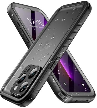 SPORTLINK for iPhone 13 Pro Max Waterproof Case, Black