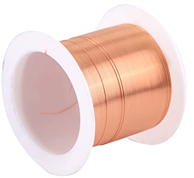 Magnetspule 0,2 mm x 100 m Kupferlackdraht, emaillierter magnetischer Wickeldraht, 1 Spule, natürliche Temperaturbewertung, weit verbreitet für Transformatoren und Induktoren