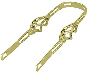 ALTALINE Bicycle Bird-Cage Square Twisted 16 Bike Fender Braces, Multiple Colors. (Gold)