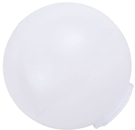 Housoutil Lampenschirm Kugel Kunststoff Acryl, Lampenschirm Kugel Ersatz Rund, Weißer Lampe Ersatz 25cm Für Wandleuchte Wandleuchte Außenleuchte