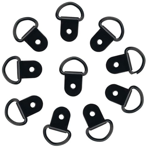 LYQNIHOB 10 Pezzi D Anello di Ancoraggio, Gancio di Ancoraggio, Anello di Ancoraggio, D Anelli di Fissaggio Anelli di Ancoraggio Ganci Ad Anello a D Robusto Anelli di Fissaggio Ganci