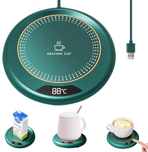 Coffee Mug Warmer, USB Powered Coffee Warmer with 3 Temperature Settings, Portable USB Cup Warmer with 8hrs Auto Shut Off, Smart Touch USB Mug Warmer for Office Home ﻿ ﻿