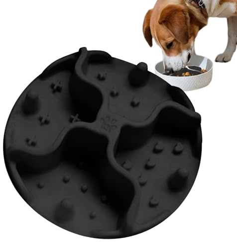 Alfombra de lamer para Perros, Alfombra de lamer para Perros – Cojín Slow Food con, Juguete de Entrenamiento de de lamer Reutilizable, Estera de Comida para Gatos para Animales
