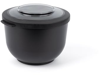 Amuse Tylla Schüssel 1200ml I luftdichte Frischhaltedosen mit Deckel für Meal Prep & Snacks I BPA-freie Vorratsdosen für Kinder & Erwachsene I Gefrierdosen, spülmaschinengeeignet I Charcoal