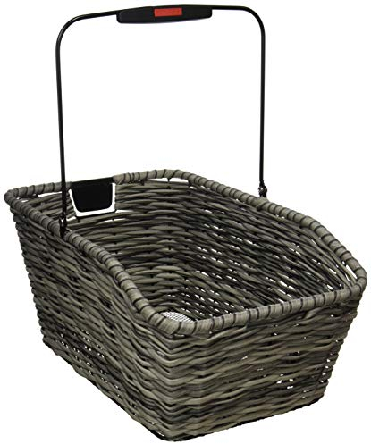 KlickFix Unisex – Erwachsene Hinterradkorb-2128051920 Hinterradkorb, schwarz, 44x24x20cm