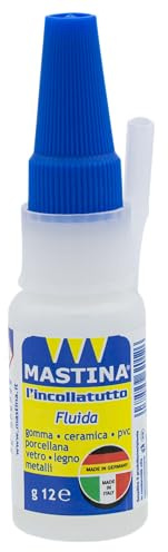 Mastina Colla Istantanea Ultra Forte 12g – Super Colla Cianoacrilica a Presa Rapida – Adesivo Trasparente di Precisione per Plastica, Metallo, Gomma, Ceramica, Scarpe e Modellismo