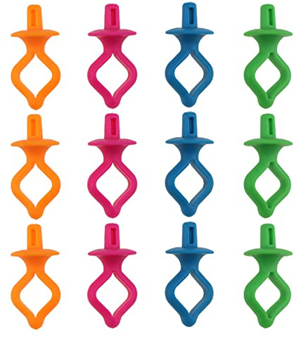 Abrazaderas Bobinas Hilo,Soportes para Bobinas,Soporte de Carrete,Portabobinas de Silicona,Abrazaderas de Carrete de Hilo,Clips de Bobina de Costura,Maquina de Coser Soportes 12 Piezas Tokaneit