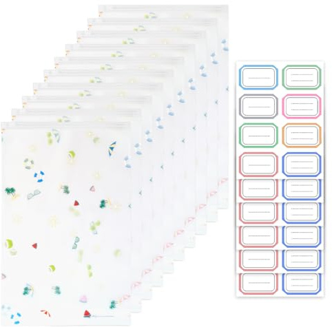 Bustine Corredino Neonato Ospedale Buste Sacchetti Borsa Primo Cambio Lista Buste per Valigia Ospedale Nascita Regali Bimbo Chiusura con Cursore Ermetico10 Pcs