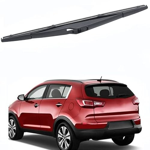 Heckscheibenwischerblatt, für KIA Sportage SL 2010-2015 Rear Scheibenwischer Heckscheibe Wasserabweisendes Gummi, Schwarz