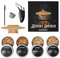 Kit de Fumoir à Whisky en Bois de Luxe avec Copeaux de Bois Naturels - Fumoir Portable avec Dôme, Briquet sans Butane, et Outils de Nettoyage - Amélioration des Saveurs pour Cocktails et Boissons