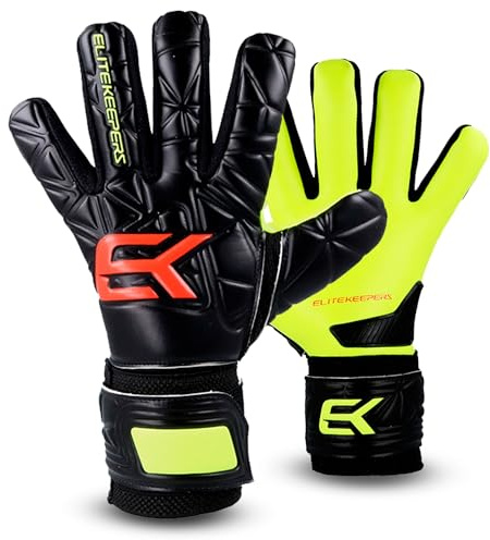 Elitekeepers Guantes de Portero Fútbol Niño y Adulto – Guantes Fútbol para Entrenamiento y Partido con Palma de Látex 3+3mm, Protecciones Dedos, Transpirables y Cómodos (6)