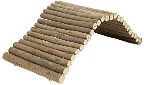 Stylebest Trähamsterbro Flexibelt Bendy Gömställe för små Husdjur Som Marsvin och Kaniner Gjord Av Naturligt Buskmaterial (15 * 50 cm)