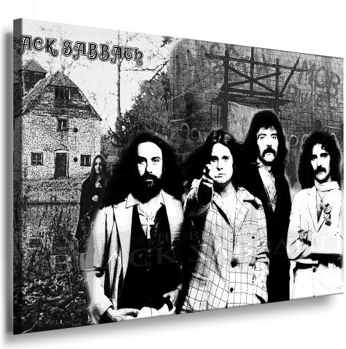 Heavy Metal Band Black Sabbath - Cuadro sobre lienzo montado sobre bastidor/lienzo
