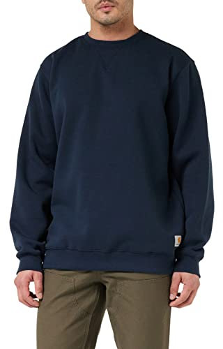 Carhartt, Herren, Weites, mittelschweres Sweatshirt mit Rundhalsausschnitt, Marineblau neu, M
