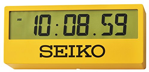Seiko Unisex Wecker Digital Kunststoff Gelb QHL073Y
