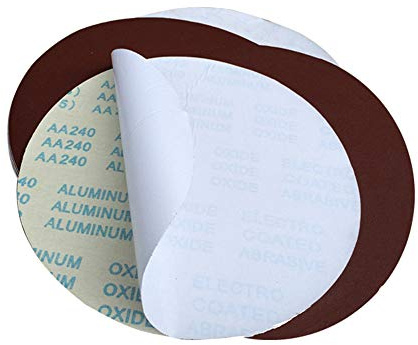 Självhäftande sandpapper rund korn 80. PSA slipskiva diameter 300 mm är lämplig för trä, möbler, poleringsbehandling av plast medium sandskiva DS300 (6 stycken)