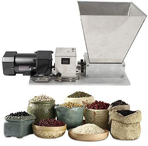 Kaibrite 75 giri/min, macinino elettrico per cereali, 40 W, per malto Grain Crusher e malto in acciaio inox, portata massima 4 kg
