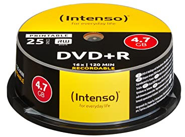 Intenso 4811154 DVD+R Rohling 4.7GB 25 St. Spindel Bedruckbar