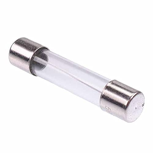 Fusibile in vetro da 500 mA 6,3 x 32 mm, 250 V, componenti elettronici, per hobby, fai da te, confezione da 10