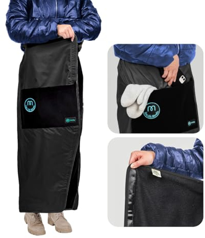 Mozy Wearable Blanket – Weatherproof Outdoor Blanket for Lower-Body, Thermal Blanket Wrap for Superior Warmth, Windproof & Water-Resistant, Hands-Free Velcro-Style for Comfort & Outdoor Activities