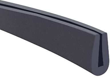 Fransande Caoutchouc Profil U Bordure de Protection Joint de Protection de Bord de Tôle Longueur 10m,Largeur 3mm,Hauteur 6mm