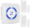 Door Alarm Sensor ChunHee Wireless Door Sensor Chime When Door Opens,Door Entry Alarm Chime for Business/Home/Kids,150M Range,5 Adjustable Volume Door Ringer Alert 2 Sensors + 1 Receiver