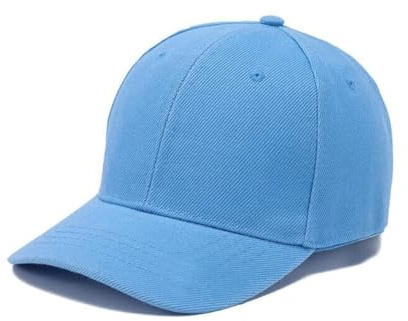 Boolavard Kids Boy Girl Baseball Cap Hat Soft Lightweight Adjustable Size for 2-9 Years (Light Blue)