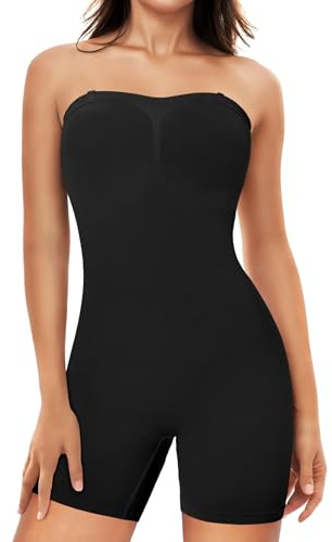 Bafully Shaping Containment Body Femmes Bustier shapewear body ventre plat Minceur Confinement Gaine Mincissante Sous-vêtements Amincissant body shaper (Noir, M)
