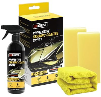 LOCBONDSO Ceramic Coating Spray,Keramikversiegelung Auto 296ml,Anorganisches Beschichtungsmittel Für Autos Motorrad,Wasser- & Schmutzabweisend|Schützt Den Lack Und Gibt Neue Farbtiefe 10H+