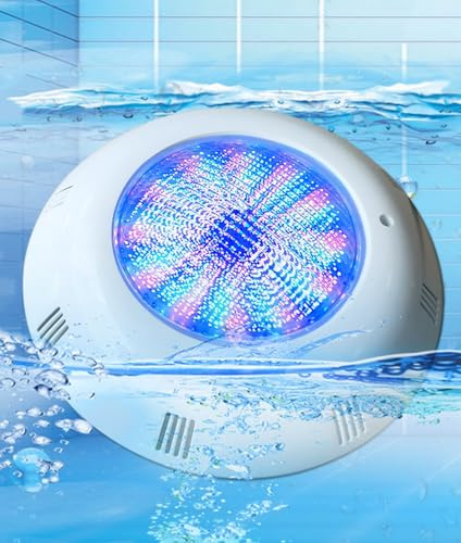 BARCELONA LED RGB LED Poollampa 24W AC12V IP68 Undervattens Poolbelysning Ø295mm SMD2835 LED med Fjärrkontroll Ytmontering för Pool, Spa, Fontän, Trädgårdsbelysning